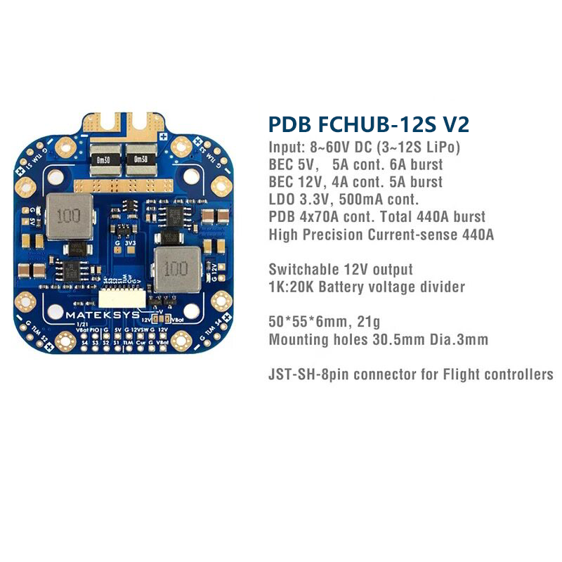 Matek System XCLASS PDB FCHUB- – Drone Power Distribution Board Bewertung und Preis